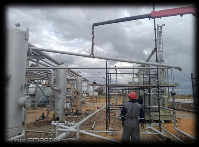 Metalmecánica work at an industrial facility