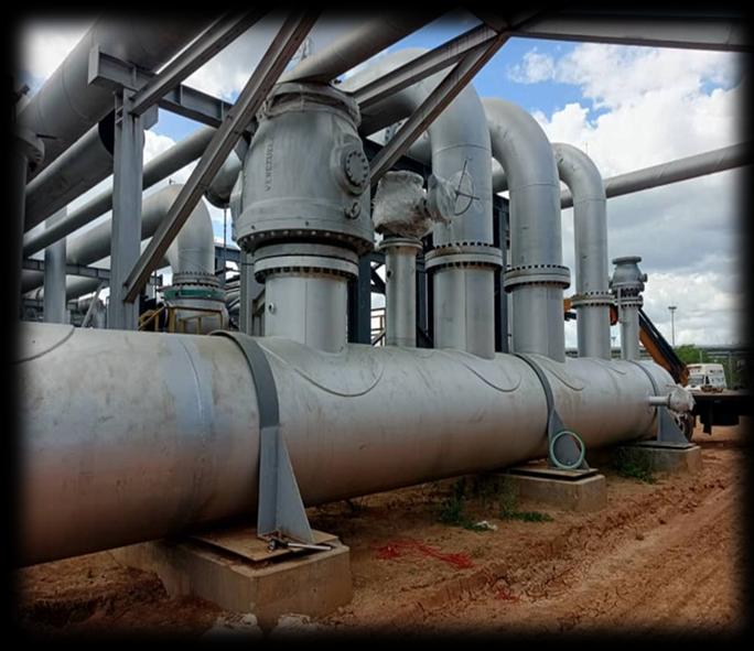 Production facility piping system